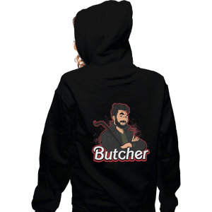 Shirts Zippered Hoodies, Unisex / Small / Black Butcher