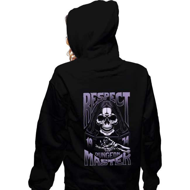Secret_Shirts Zippered Hoodies, Unisex / Small / Black Respect The DM
