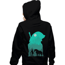 Load image into Gallery viewer, Shirts Pullover Hoodies, Unisex / Small / Black Hylian Silhouette
