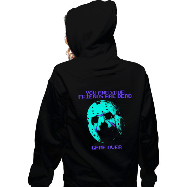 Secret_Shirts Zippered Hoodies, Unisex / Small / Black GAME OVER NES
