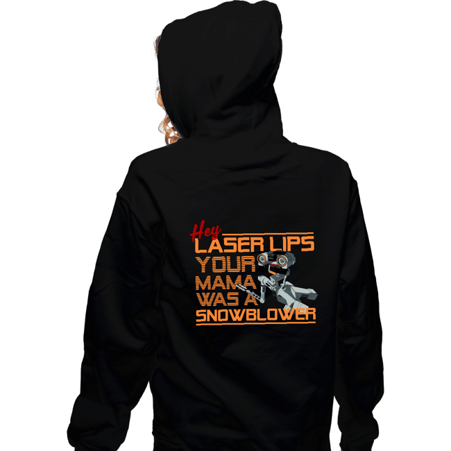 Secret_Shirts Zippered Hoodies, Unisex / Small / Black Hey, Laser Lips!