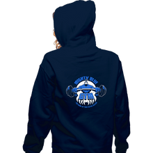 Load image into Gallery viewer, Shirts Zippered Hoodies, Unisex / Small / Navy Mighty Blue Gym
