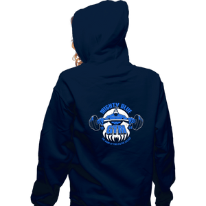Shirts Zippered Hoodies, Unisex / Small / Navy Mighty Blue Gym