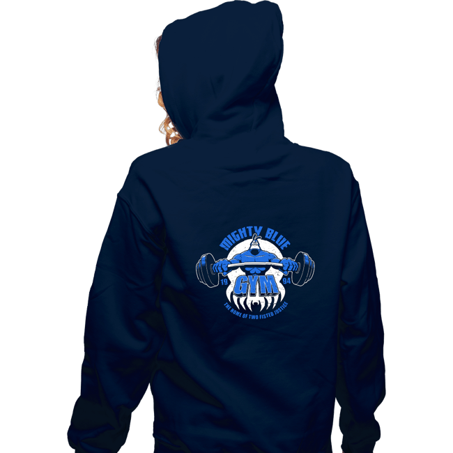 Shirts Zippered Hoodies, Unisex / Small / Navy Mighty Blue Gym
