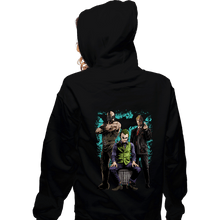 Load image into Gallery viewer, Secret_Shirts Zippered Hoodies, Unisex / Small / Black United Enemies
