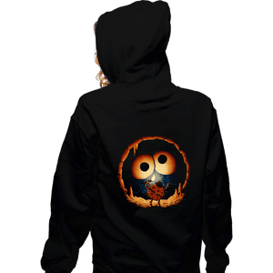 Daily_Deal_Shirts Zippered Hoodies, Unisex / Small / Black Cave Monster
