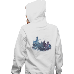 Shirts Zippered Hoodies, Unisex / Small / White Watercolor School