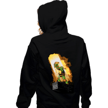 Load image into Gallery viewer, Secret_Shirts Zippered Hoodies, Unisex / Small / Black Last Slice Of Pizza
