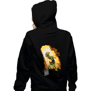 Secret_Shirts Zippered Hoodies, Unisex / Small / Black Last Slice Of Pizza