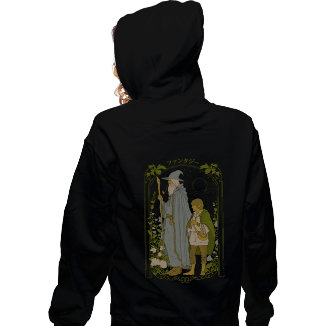 Daily_Deal_Shirts Zippered Hoodies, Unisex / Small / Black Fantastic Adventure