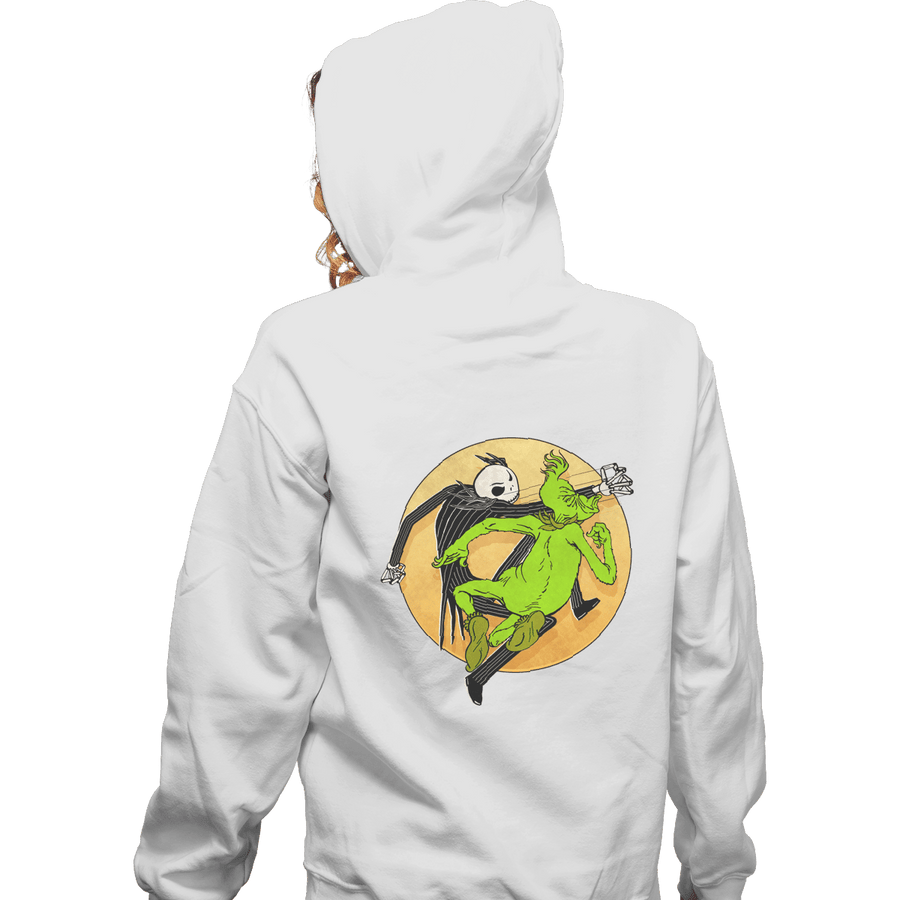Shirts Zippered Hoodies, Unisex / Small / White Jack VS Grinch