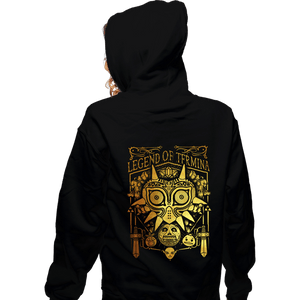 Daily_Deal_Shirts Zippered Hoodies, Unisex / Small / Black Legend Of Termina