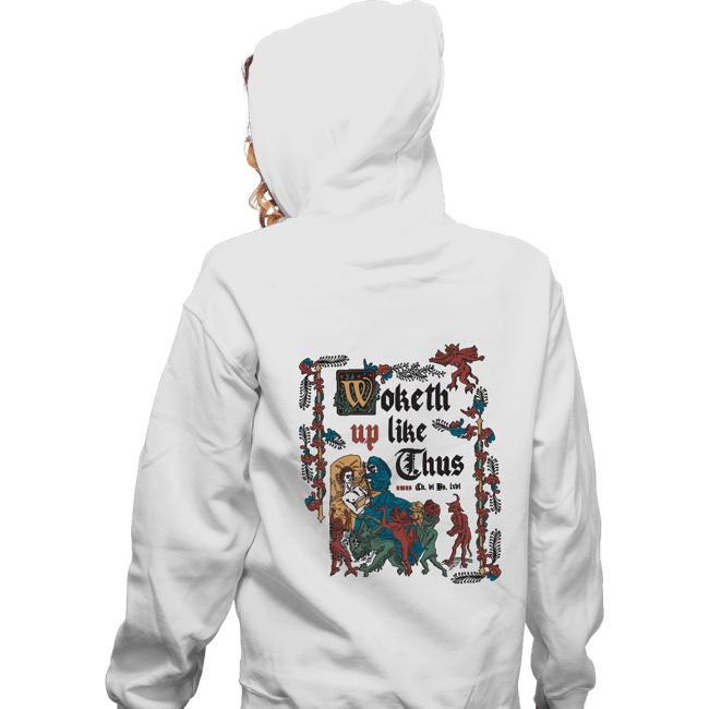 Secret_Shirts Zippered Hoodies, Unisex / Small / White Woketh Up Like This