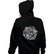 Load image into Gallery viewer, Shirts Zippered Hoodies, Unisex / Small / Black Mosaic D20
