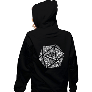 Shirts Zippered Hoodies, Unisex / Small / Black Mosaic D20