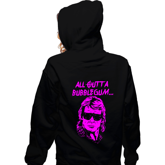 Shirts Zippered Hoodies, Unisex / Small / Black All Outta Bubblegum