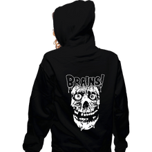 Load image into Gallery viewer, Daily_Deal_Shirts Zippered Hoodies, Unisex / Small / Black More Brains!
