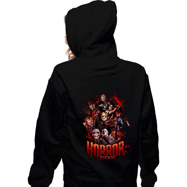 Secret_Shirts Zippered Hoodies, Unisex / Small / Black Horror Legends