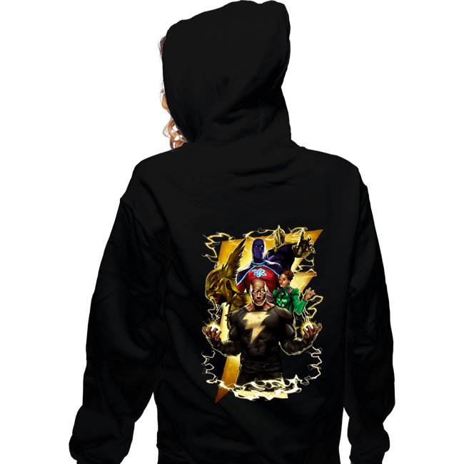 Daily_Deal_Shirts Zippered Hoodies, Unisex / Small / Black Pumped Thunder