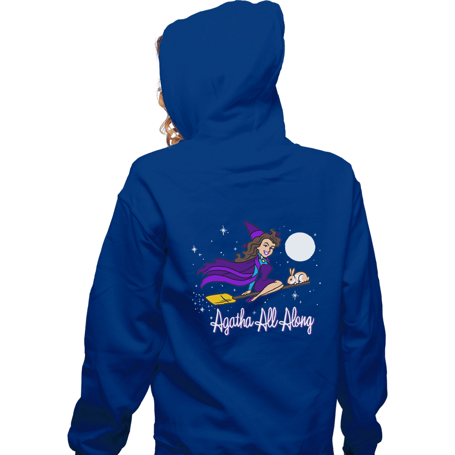 Shirts Zippered Hoodies, Unisex / Small / Royal Blue It Was Agatha All Along