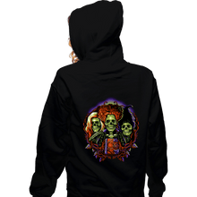 Load image into Gallery viewer, Daily_Deal_Shirts Zippered Hoodies, Unisex / Small / Black Sinister Sisters
