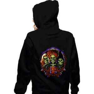 Daily_Deal_Shirts Zippered Hoodies, Unisex / Small / Black Sinister Sisters