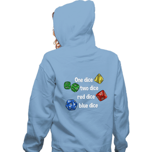 Secret_Shirts Zippered Hoodies, Unisex / Small / Royal Blue Seuss Dice