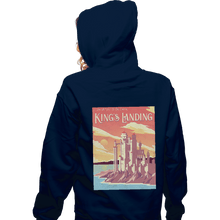 Load image into Gallery viewer, Shirts Zippered Hoodies, Unisex / Small / Navy Visit King&#39;s Landing

