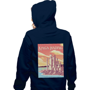 Shirts Zippered Hoodies, Unisex / Small / Navy Visit King's Landing