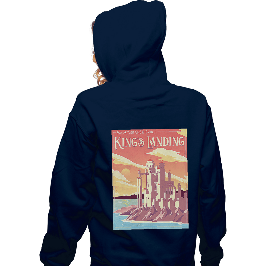 Shirts Zippered Hoodies, Unisex / Small / Navy Visit King's Landing