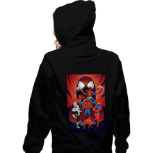 Load image into Gallery viewer, Daily_Deal_Shirts Zippered Hoodies, Unisex / Small / Black Spider Wars
