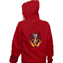 Load image into Gallery viewer, Secret_Shirts Zippered Hoodies, Unisex / Small / Red Red Comet
