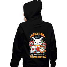 Load image into Gallery viewer, Daily_Deal_Shirts Zippered Hoodies, Unisex / Small / Black Wondrous Rabbit
