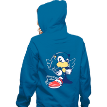 Load image into Gallery viewer, Shirts Zippered Hoodies, Unisex / Small / Royal Blue Waiting Hedgehog
