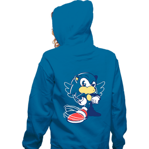 Shirts Zippered Hoodies, Unisex / Small / Royal Blue Waiting Hedgehog
