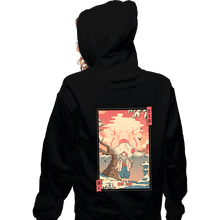Load image into Gallery viewer, Secret_Shirts Zippered Hoodies, Unisex / Small / Black Floating Nightmare Ukiyo-e
