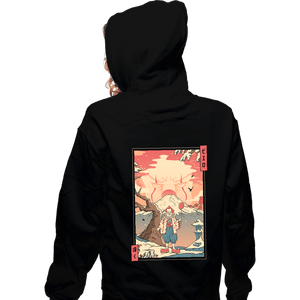 Secret_Shirts Zippered Hoodies, Unisex / Small / Black Floating Nightmare Ukiyo-e
