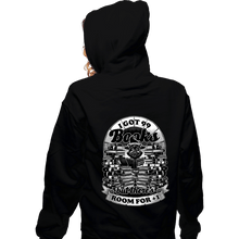 Load image into Gallery viewer, Secret_Shirts Zippered Hoodies, Unisex / Small / Black Cat, Witch, Books.
