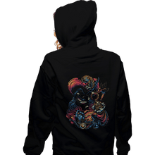 Load image into Gallery viewer, Daily_Deal_Shirts Zippered Hoodies, Unisex / Small / Black Colorful Captain
