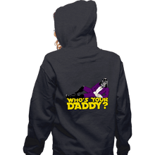 Load image into Gallery viewer, Daily_Deal_Shirts Zippered Hoodies, Unisex / Small / Dark Heather Who&#39;s Your Daddy
