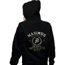 Load image into Gallery viewer, Secret_Shirts Zippered Hoodies, Unisex / Small / Black Maximus University
