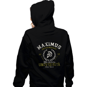 Secret_Shirts Zippered Hoodies, Unisex / Small / Black Maximus University