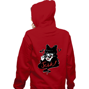 Daily_Deal_Shirts Zippered Hoodies, Unisex / Small / Red Jesk!