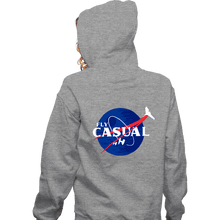 Load image into Gallery viewer, Shirts Zippered Hoodies, Unisex / Small / Sports Grey Fly Casual

