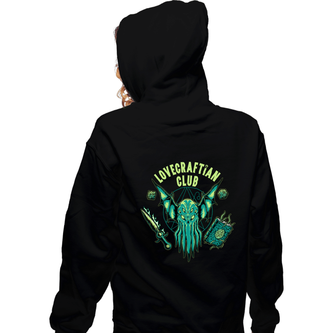 Secret_Shirts Zippered Hoodies, Unisex / Small / Black Lovecraftian Club