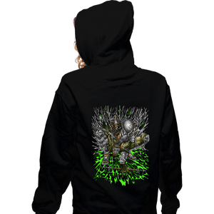 Daily_Deal_Shirts Zippered Hoodies, Unisex / Small / Black Wolf Knight