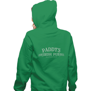 Shirts Zippered Hoodies, Unisex / Small / Irish Green Paddy's Pub