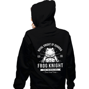 Shirts Zippered Hoodies, Unisex / Small / Black Frog Knight