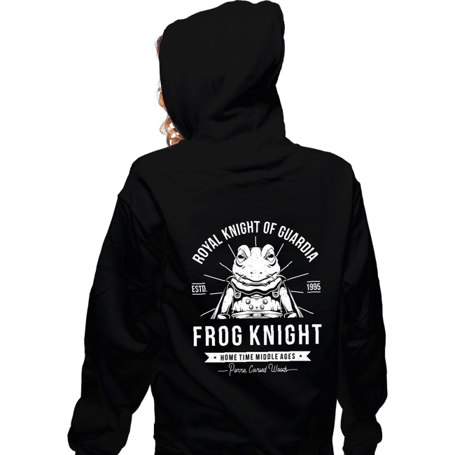 Shirts Zippered Hoodies, Unisex / Small / Black Frog Knight
