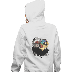 Shirts Zippered Hoodies, Unisex / Small / White Robot Touch